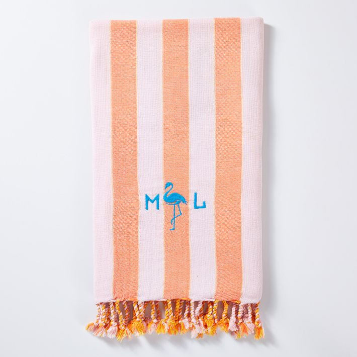 Cabana Stripe Lightweight Reversible Turkish Towel | Mark and Graham