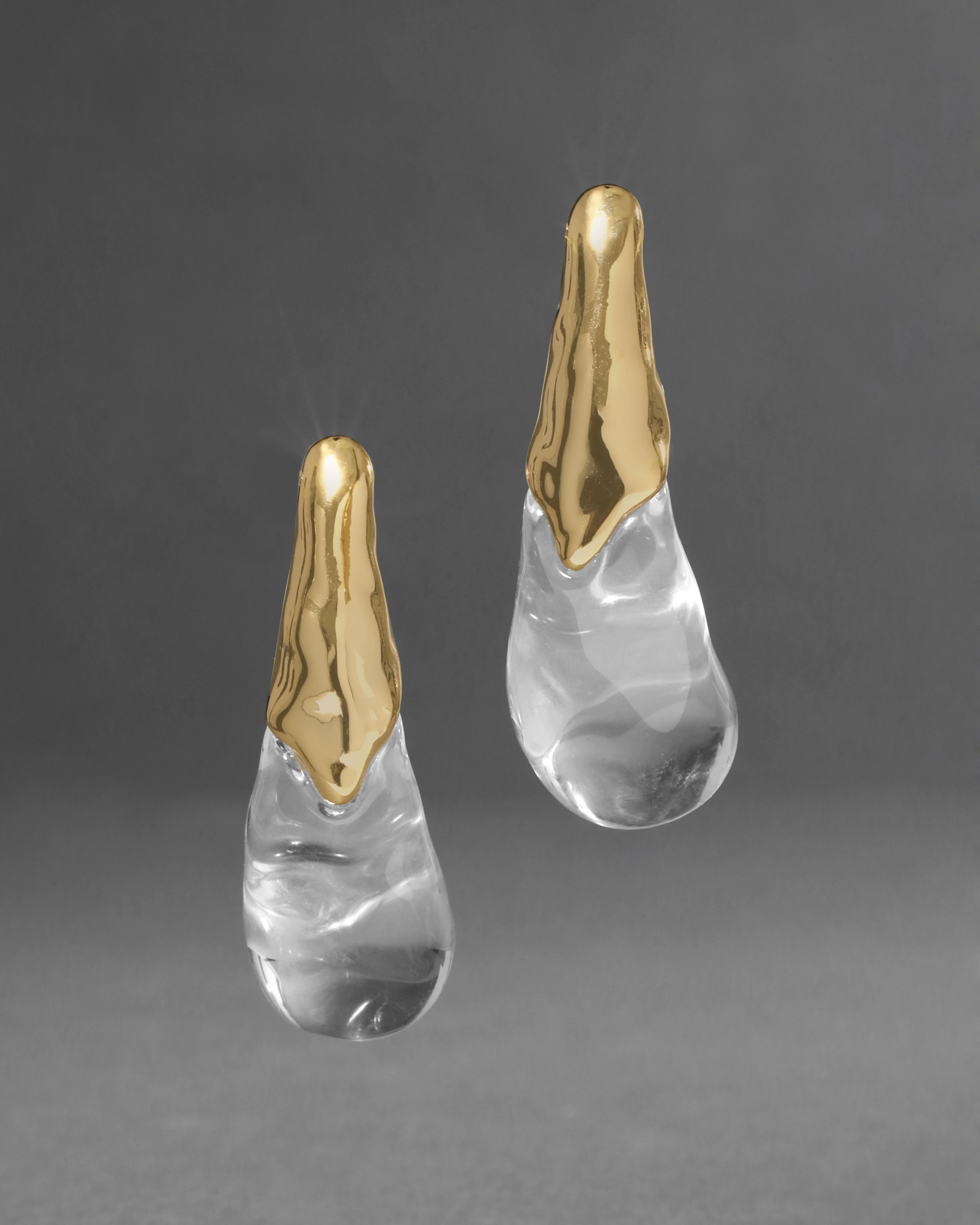 Liquid Lucite Arched Large Post Earring | Alexis Bittar