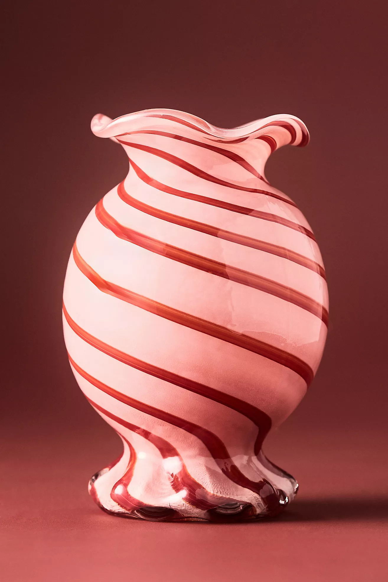 Candy Swirl Glass Vase | Anthropologie (US)