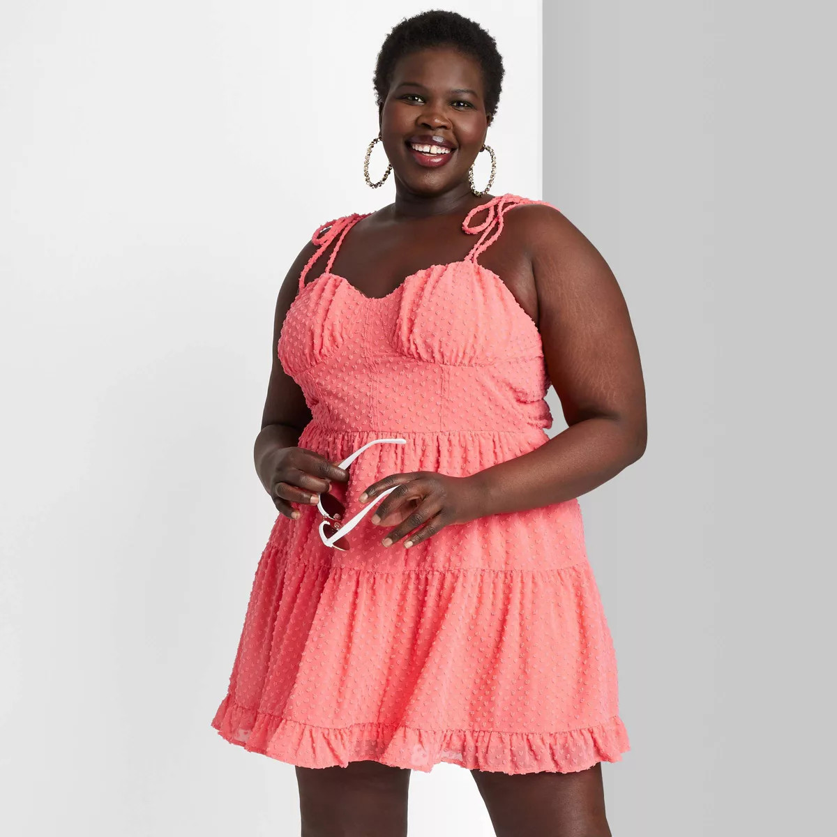 Women's Sleeveless Heart Clip Dot Fit & Flare Mini Dress - Wild Fable™ | Target