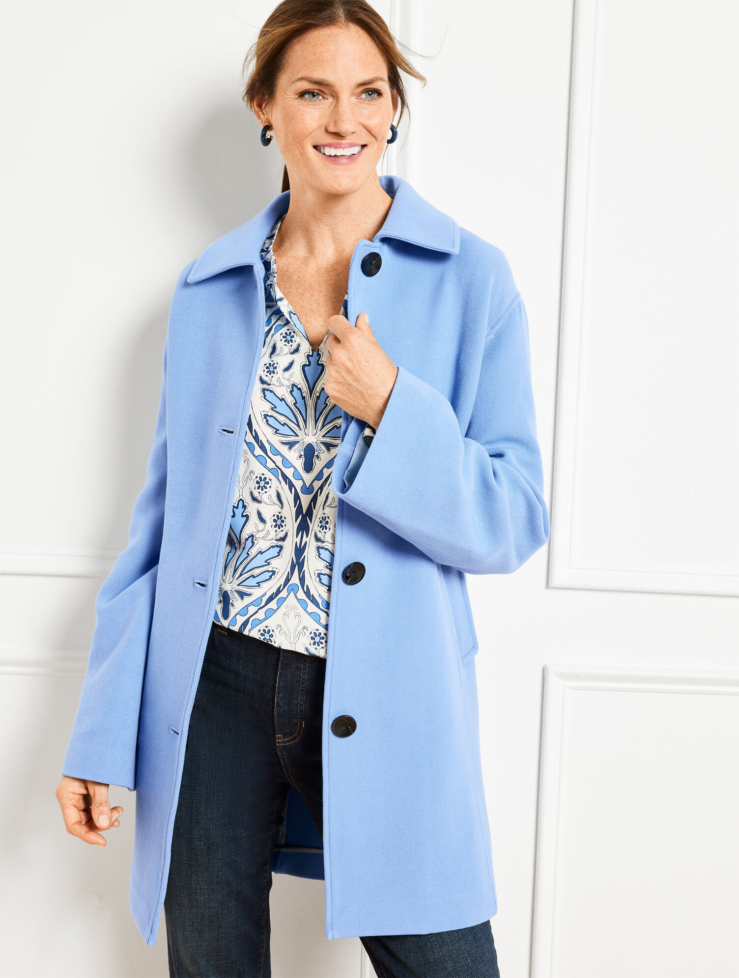 Knit A-Line Coat | Talbots