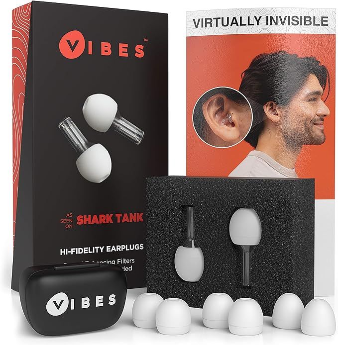 Vibes High Fidelity Earplugs - Invisible Ear Plugs for Concerts, Musicians, Motorcycles, Airplane... | Amazon (US)