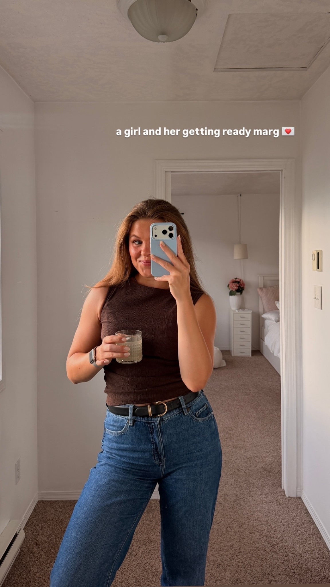 a girl and her getting ready marg 💌