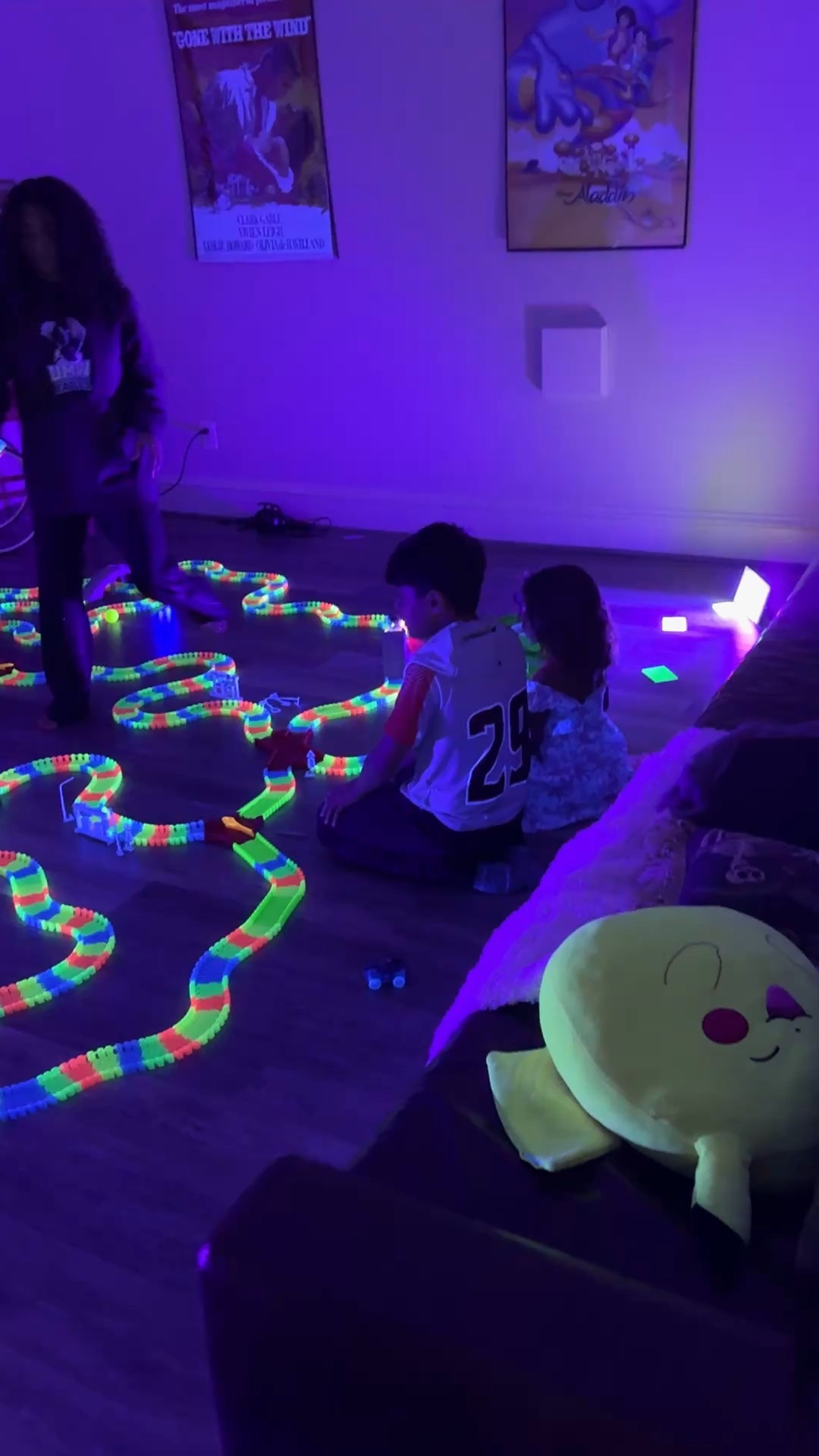 There’s no better way to celebrate turning 3 than with a massive glow in the dark racetrack! 5 kids, all fully enamored for 2 hours. 

This whole system is 2 large tracks, 2 medium tracks and 1 small track put together. Plus 2 back lights. 

Comment GLOW to get the links! 



#LTKKids #LTKFindsUnder50 #LTKFindsUnder100