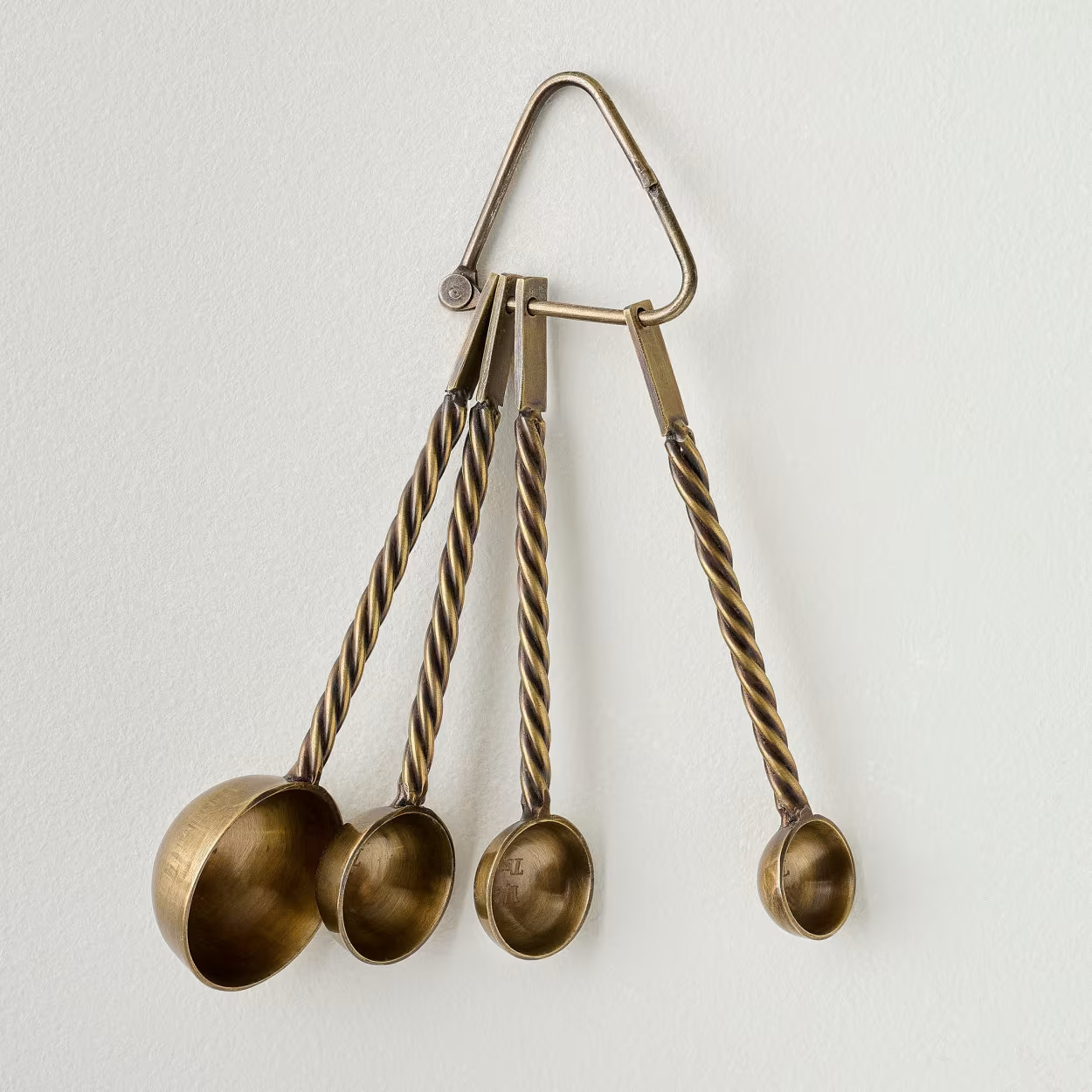Antique Brass Twisted Measuring Spoons | Magnolia
