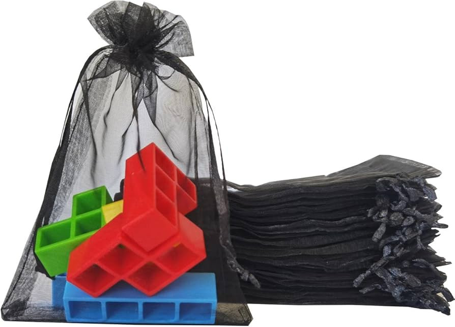 Packs of 100 Organza Gift Bags 4x6 Inch Bulk Black Drawstring for Baby Shower,Christmas,Teacher B... | Amazon (US)