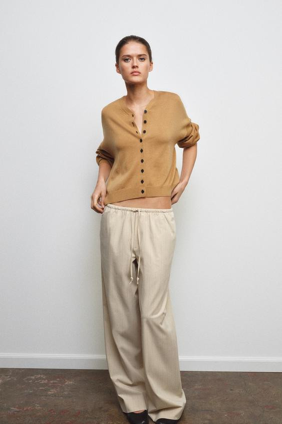 ZW COLLECTION STRIPED PYJAMA-STYLE TROUSERS | Zara UK