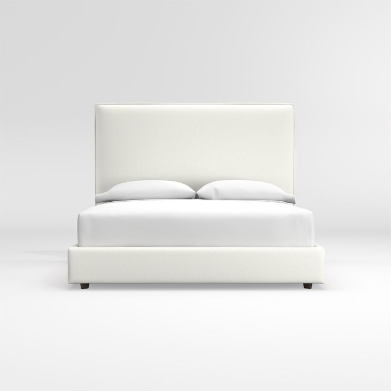 Lotus Upholstered Bed with 53.5" Headboard | Crate & Barrel | Crate & Barrel