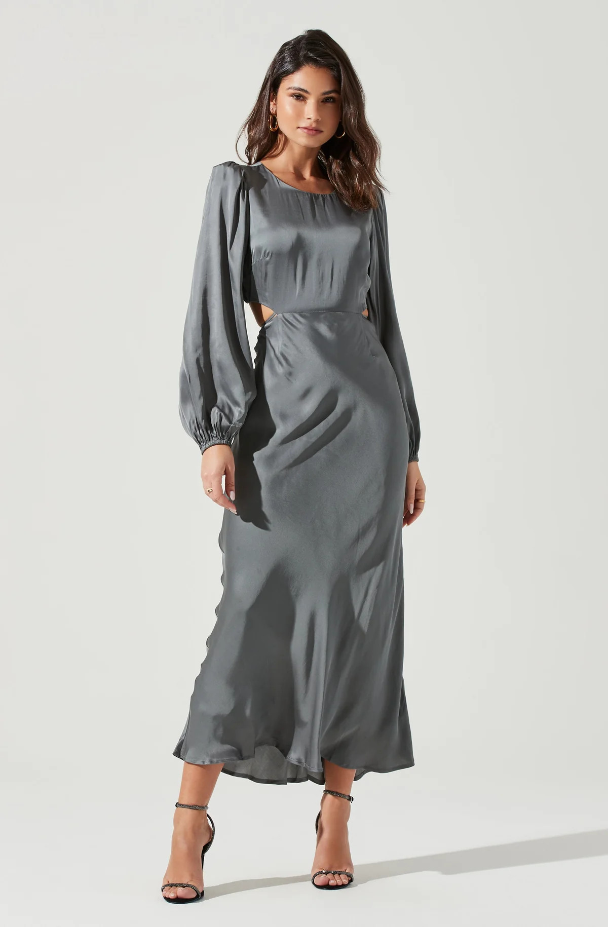 Quinn Cutout Long Sleeve Midi Dress | ASTR The Label (US)