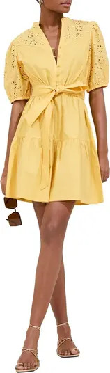 Lipsy Broderie Belted Minidress | Nordstrom | Nordstrom