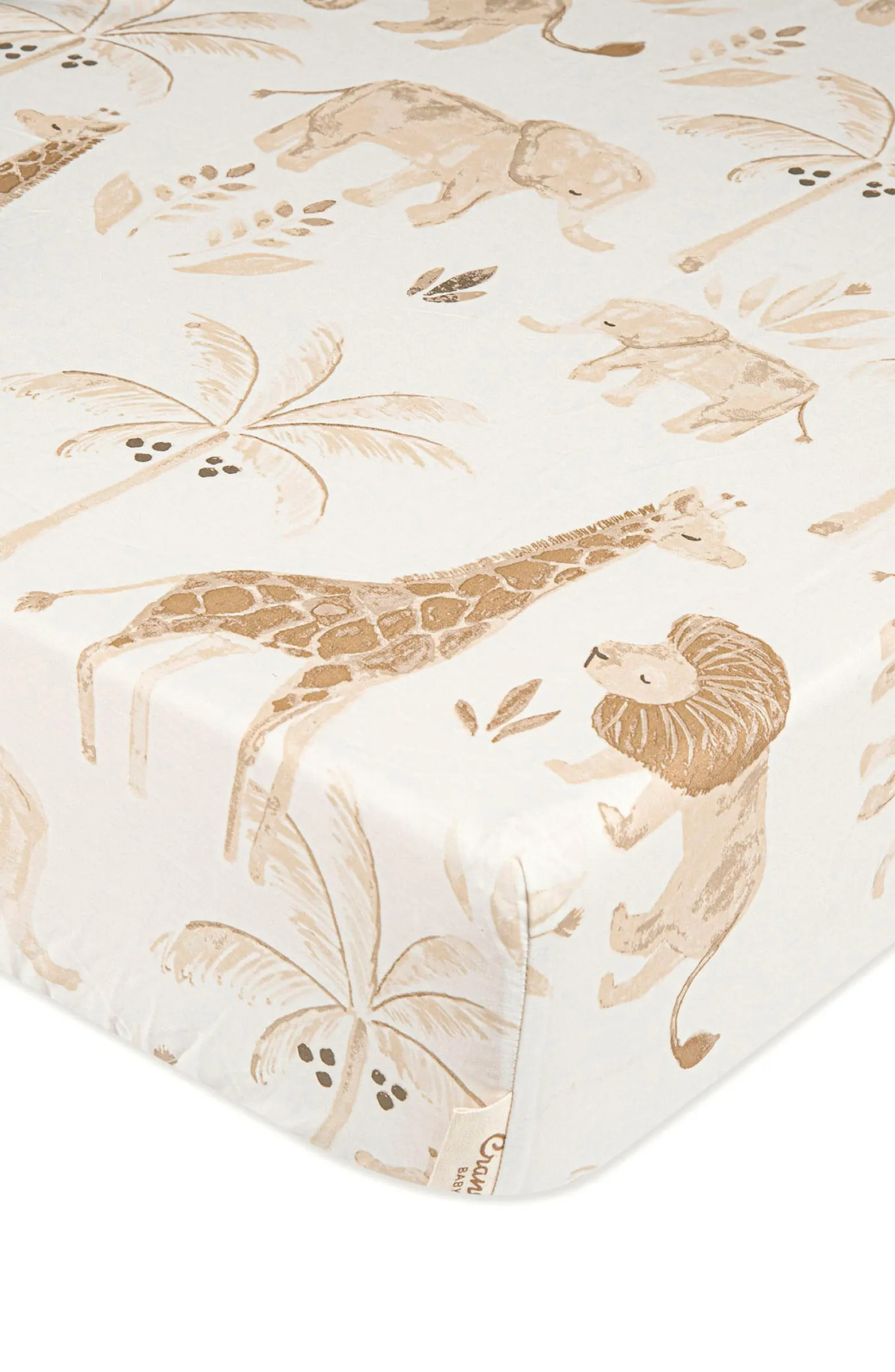 CRANE BABY Cotton Sateen Fitted Crib Sheet | Nordstrom | Nordstrom