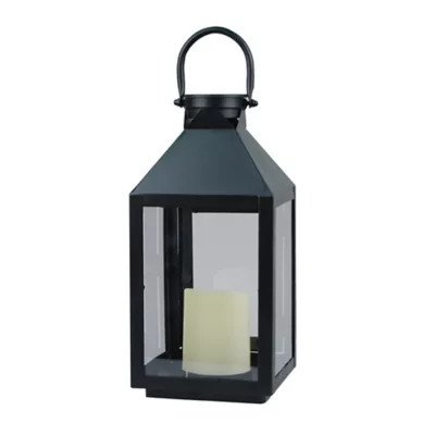 W Home™ Solar Small Metal Lantern | Bed Bath & Beyond | Bed Bath & Beyond