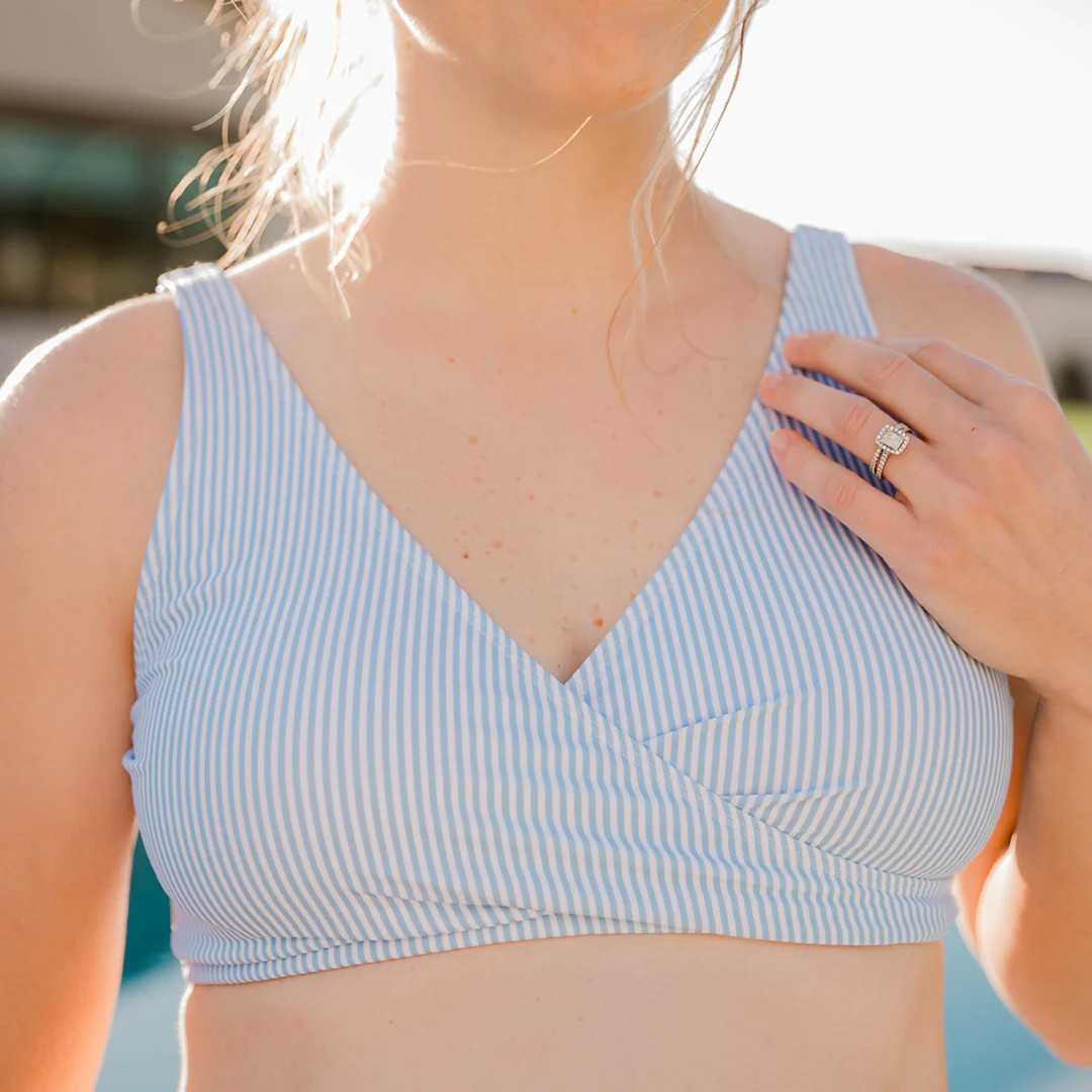 Crossover Nursing & Maternity Bikini Top | Kindred Bravely