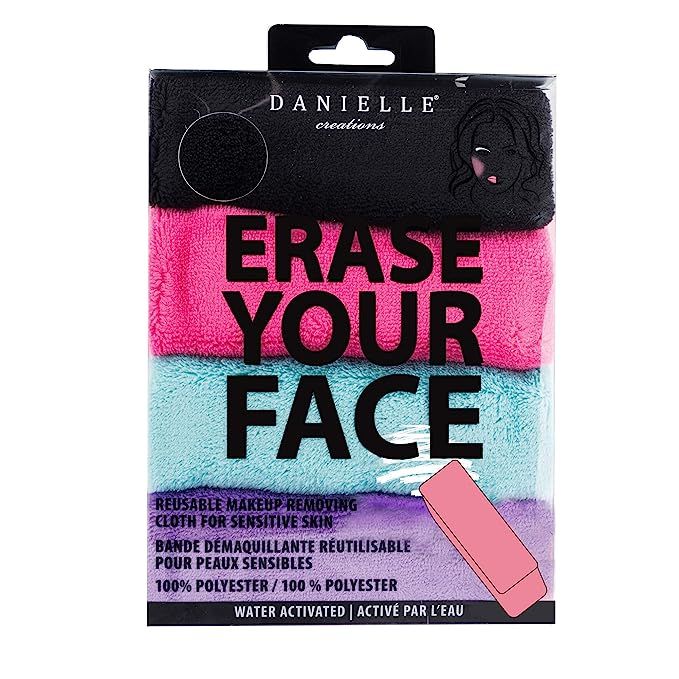 Make-up Removing Cloths 4 Count, Erase Your Face By Danielle Enterprises Enterprises Enterprises | Amazon (US)