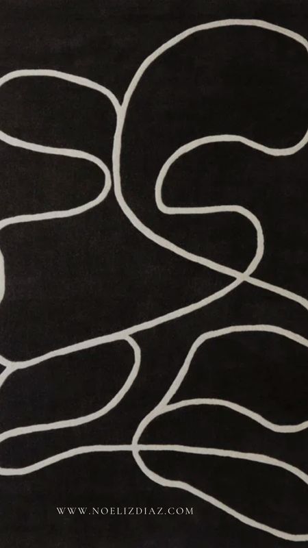A gorgeous black funky rug! 

#LTKworkwear #LTKbeauty #LTKstyletip