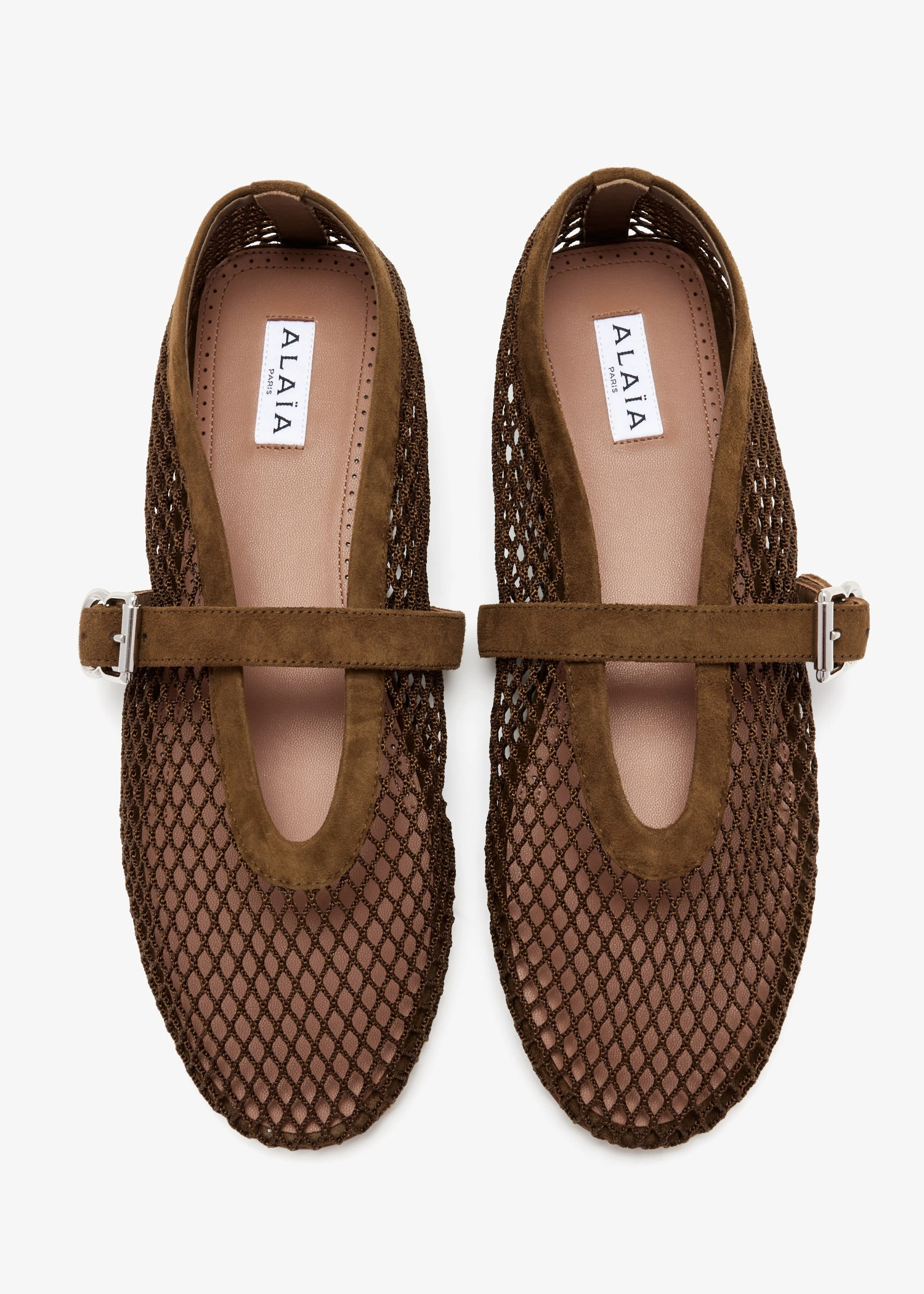 Fishnet ballerinas | Level Shoes Global