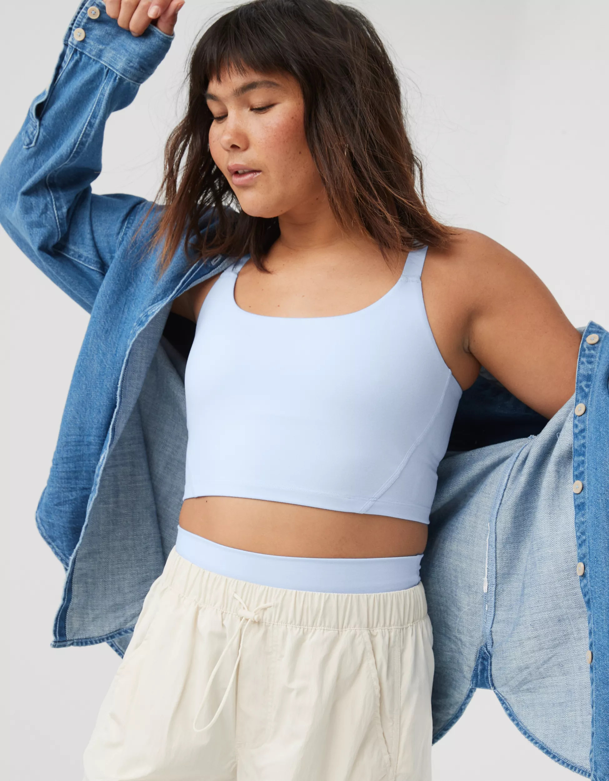 OFFLINE By Aerie The Hugger Longline Sports Bra | Aerie