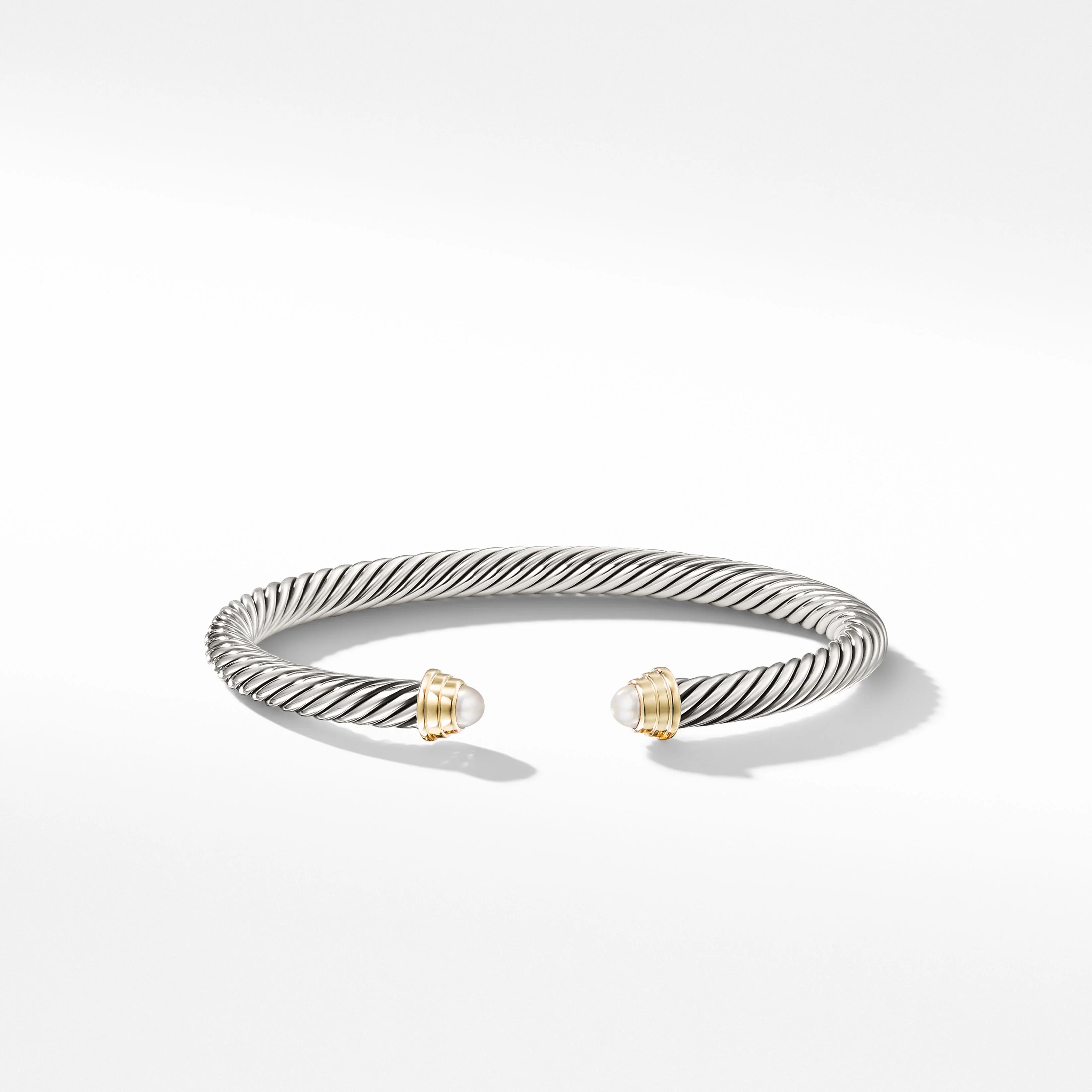 Cable Kids® Bracelet in Sterling Silver with Pearls and 14K Yellow Gold | David Yurman