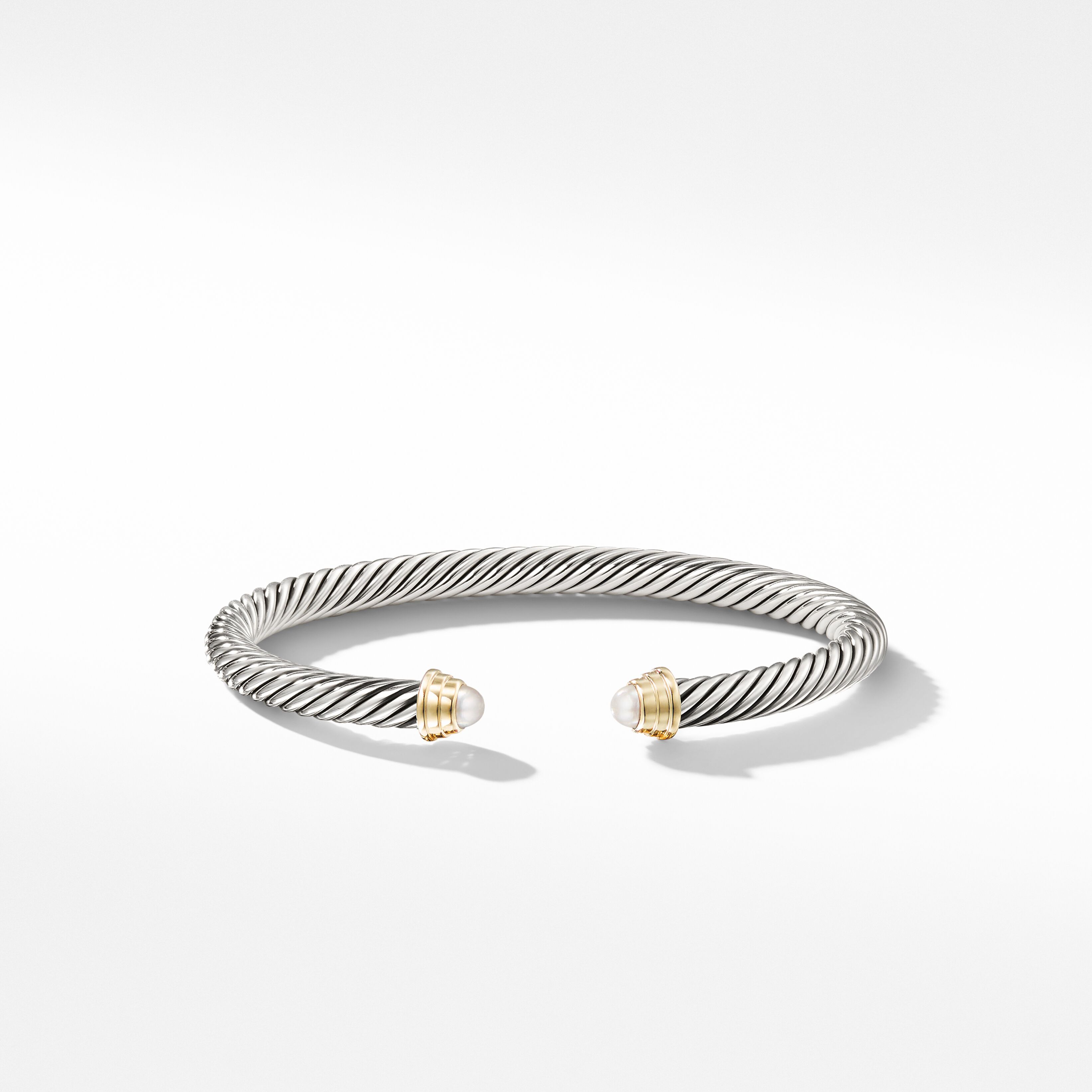 Cable Kids® Bracelet in Sterling Silver with Pearls and 14K Yellow Gold | David Yurman