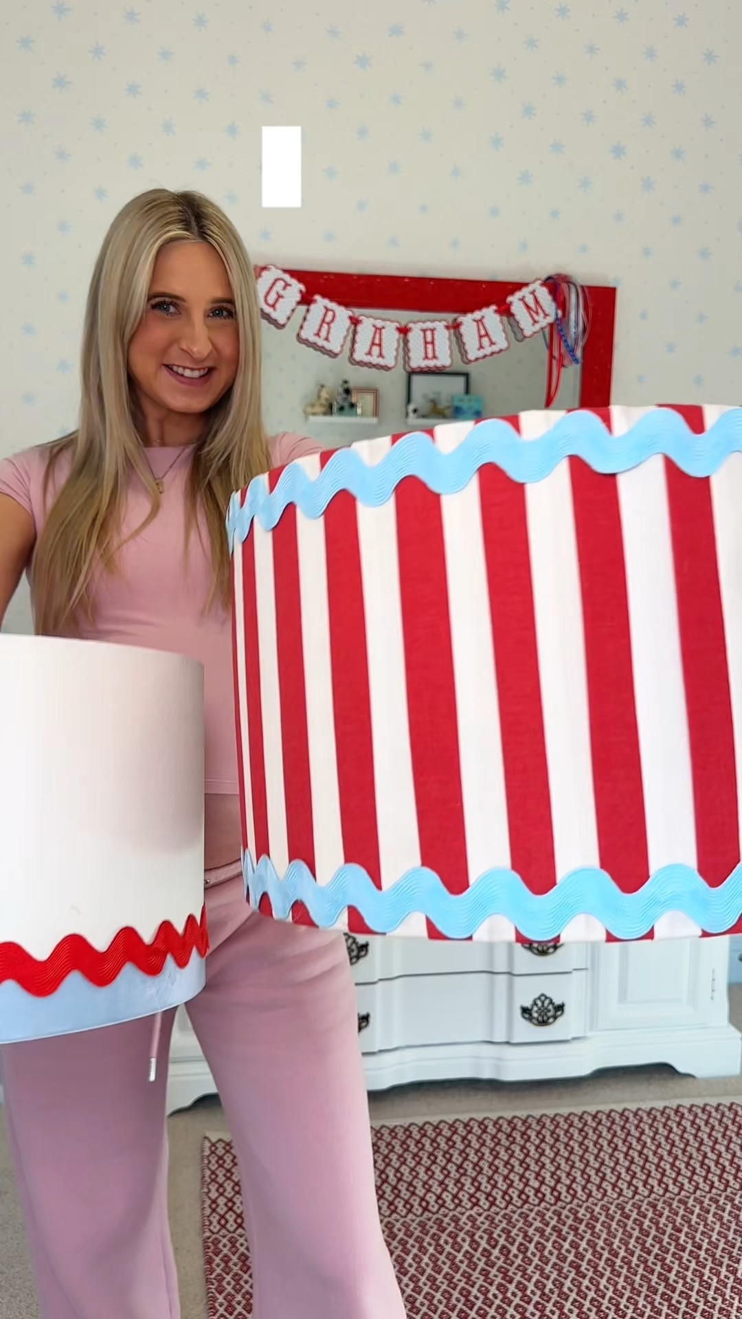 carnival/ circus themed boy nursery! finally finished his nursery just in time🎪🩵
loving all the patterns and bold colors paired with the precious animals❤️🐘🦁

#LTKBaby #LTKKids #LTKHome