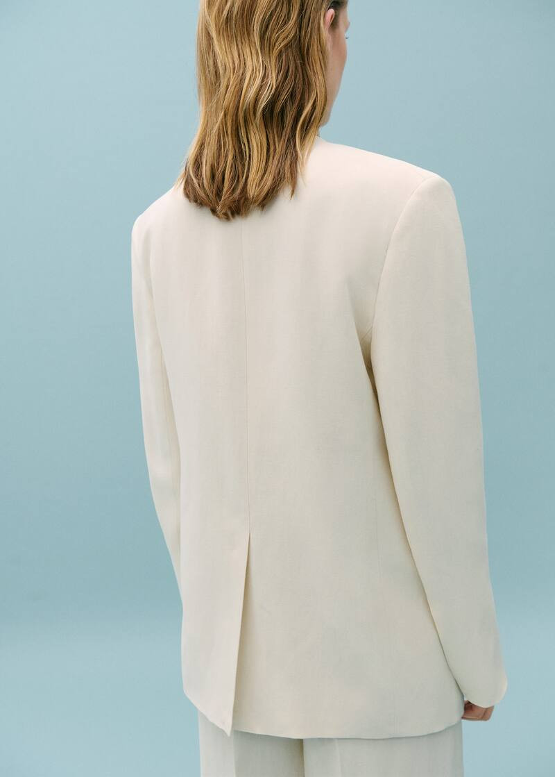 Suit jacket without lapels -  Women | Mango United Kingdom | MANGO (UK)