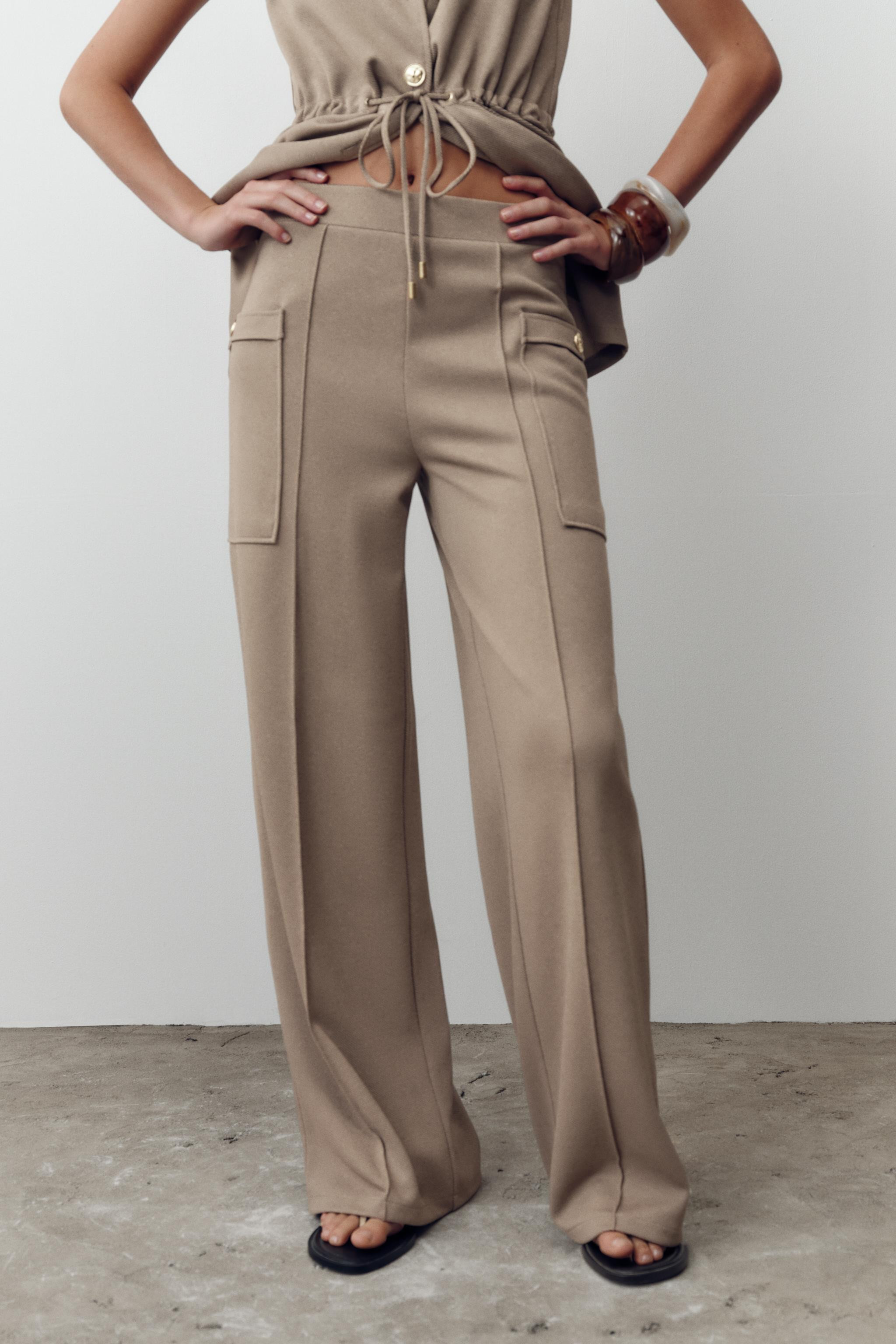 TWILL TROUSERS WITH POCKETS | Zara UK