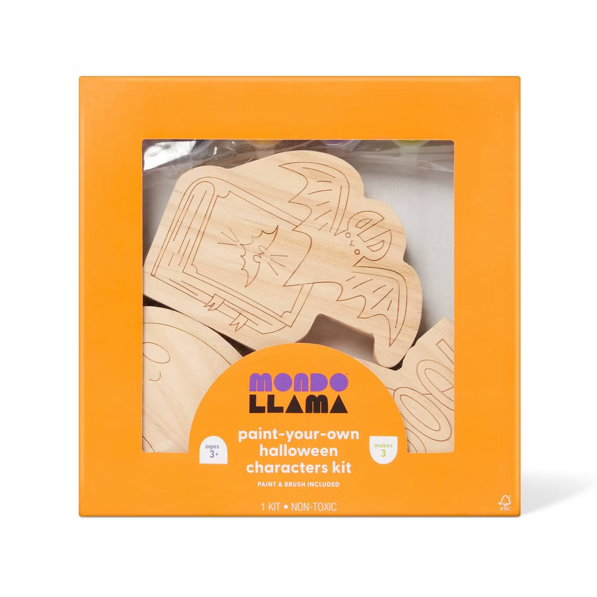 Paint-Your-Own Wood Ghosts and Bat - Mondo Llama™ | Target