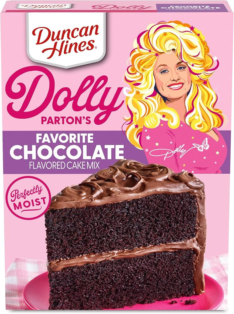 Duncan Hines Dolly Parton's Favorite Chocolate Flavored Cake Mix, 18 oz. | Amazon (US)