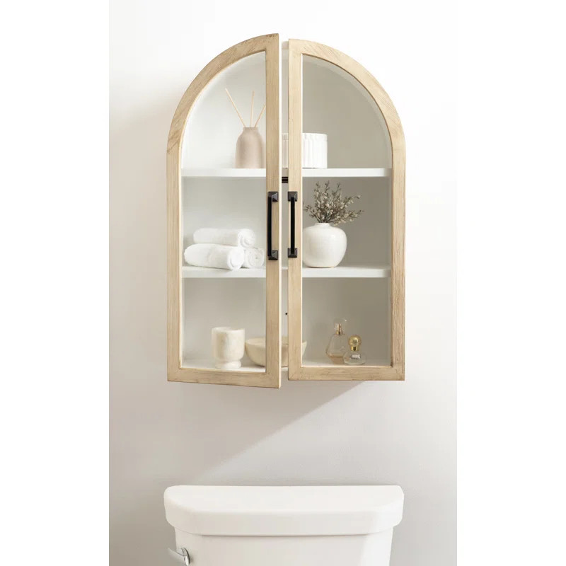 Ebern Designs Wood Arched Cabinet for Wall Storage | Wayfair | Wayfair North America