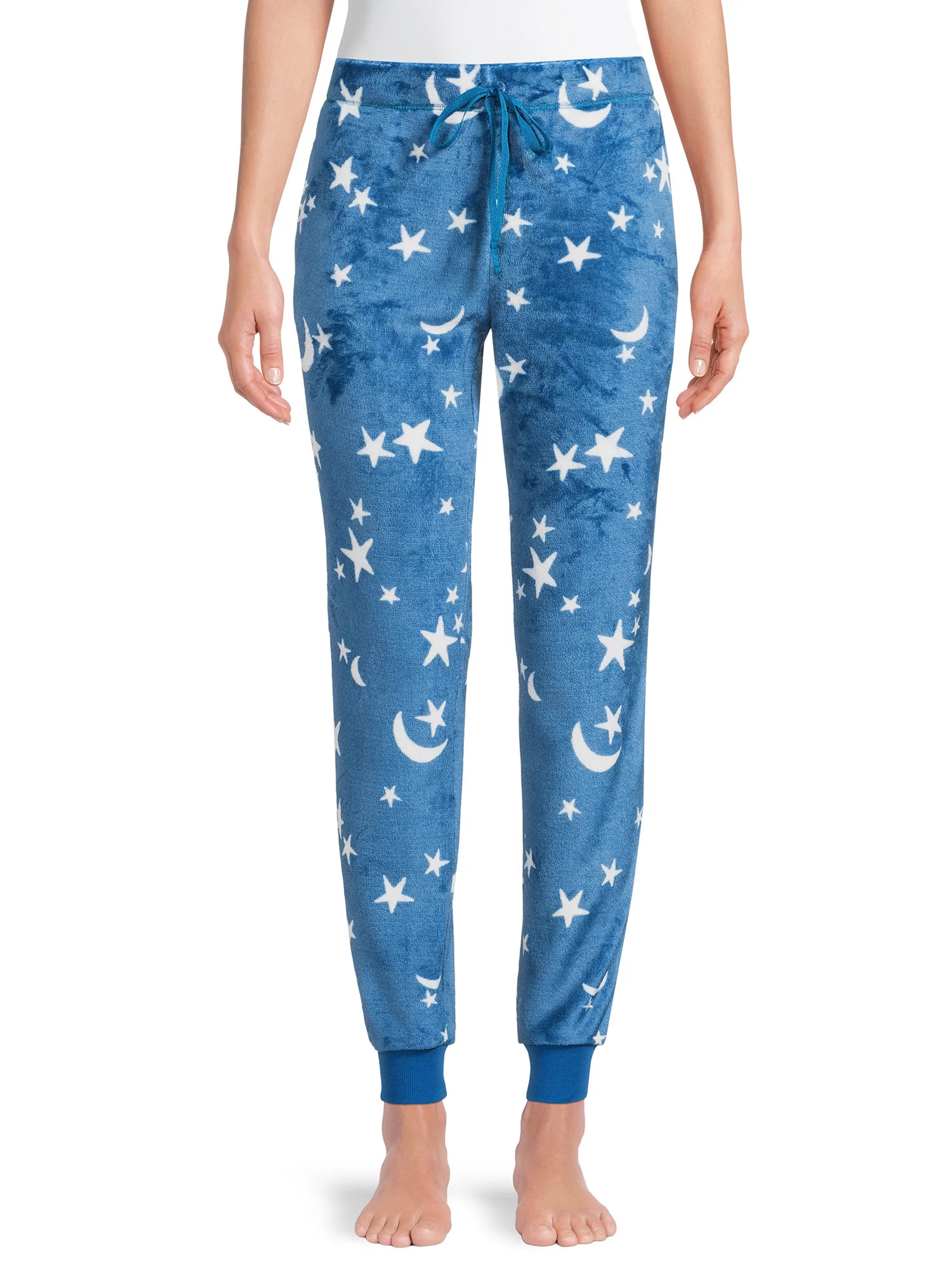 Joyspun Women's and Women's Plus Long Sleeve Top and Jogger PJ Set, 2-Piece, Sizes up to 3X - Wal... | Walmart (US)