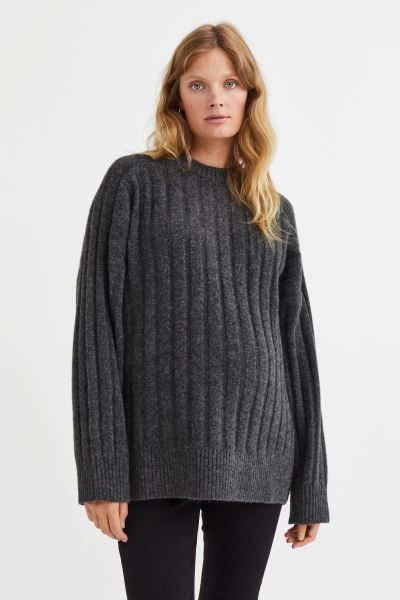 Oversized Rib-knit Sweater | H&M (US)