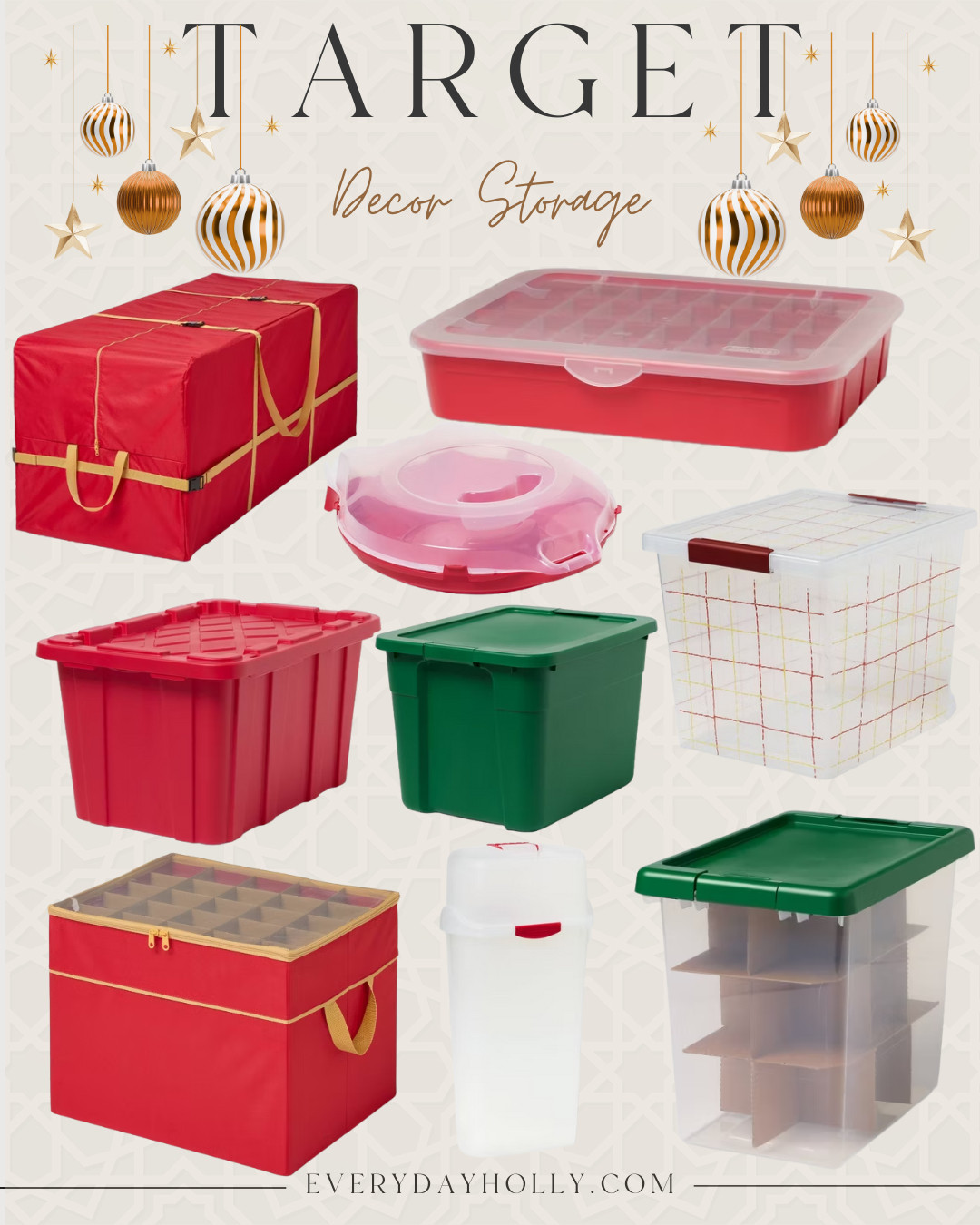  Target holiday storage and organization, Christmas storage, ornament storage, attic organization, everydayholly 

 

#LTKHoliday #LTKSeasonal #LTKHome