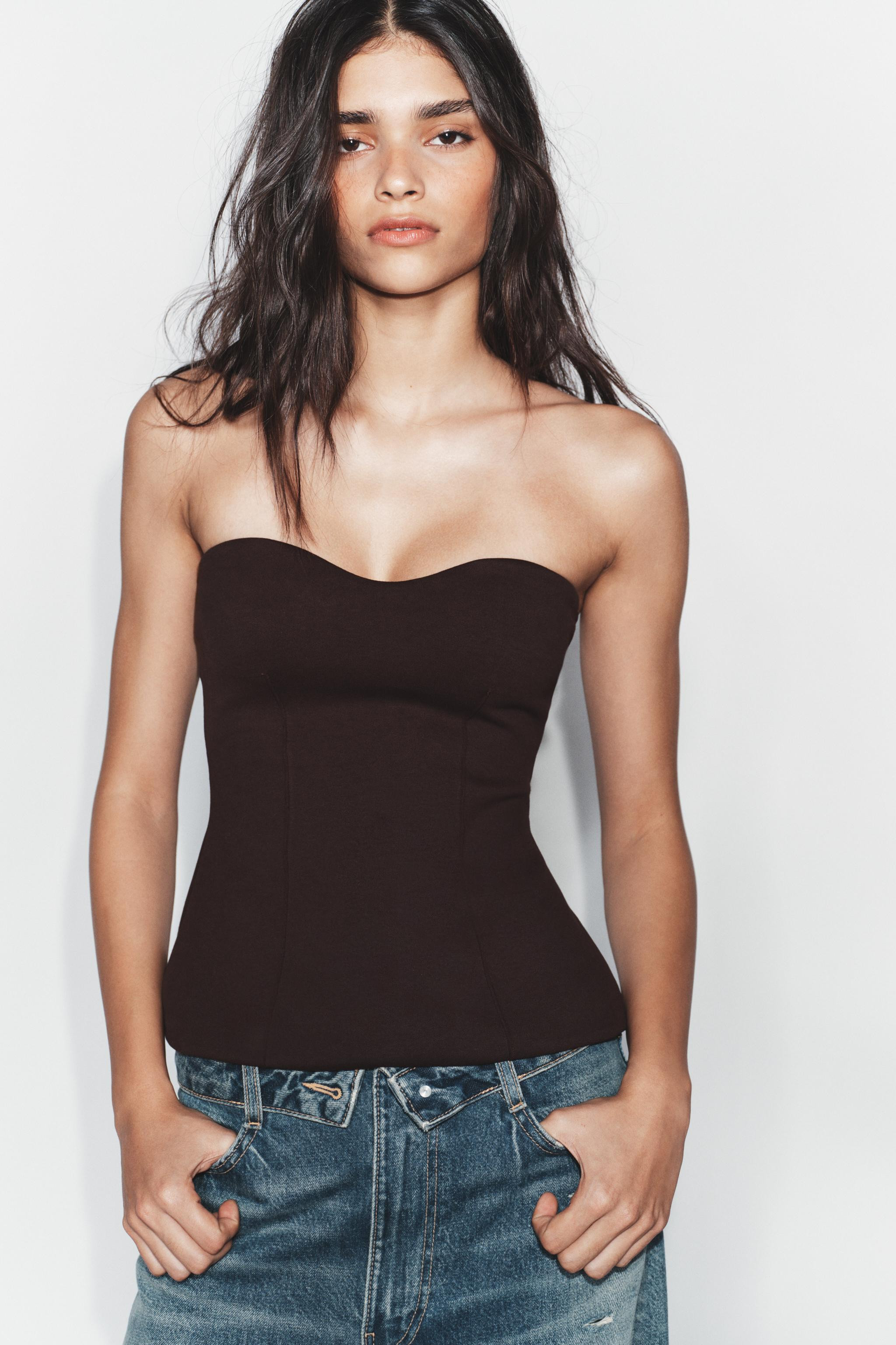 SWEETHEART BANDEAU TOP | Zara US