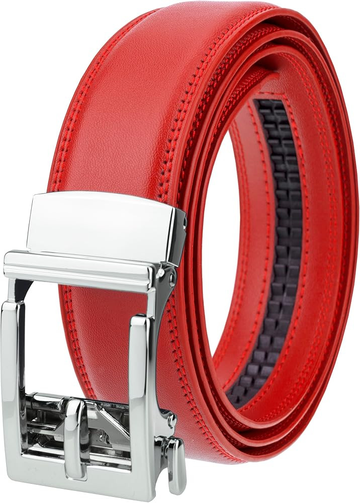 Gelante Ratchet Belt for Men, Mens Belts Leather 1.3'' Adjustable Trim to Fit Dress Belt | Amazon (US)