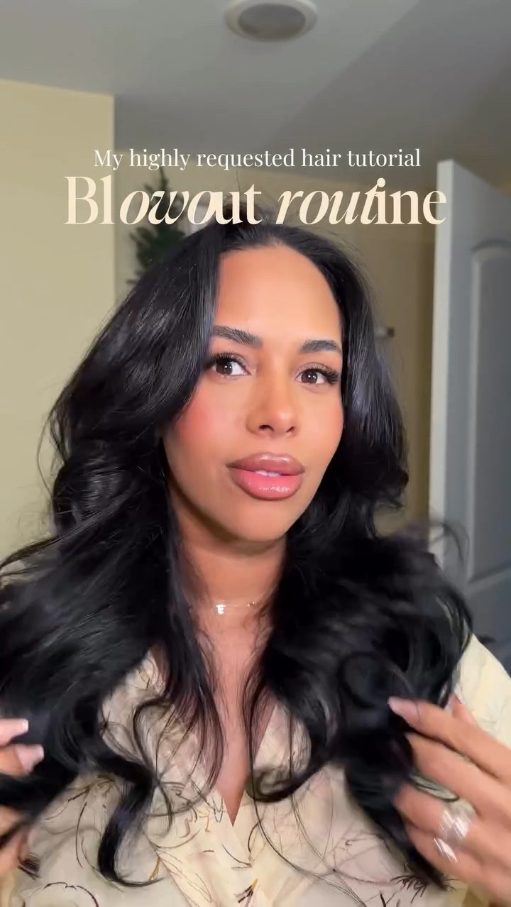 Mujeres, my highly requested video is finally here! My blowout routine for sky-high volume and shine. 🤭✨I switch products all the time, but this is my current step-by-step after a fresh wash day. Full, shiny, and made to last ✨

Product breakdown, but lmk if you want me to make my rush day version of this routine💕

@farmasiofficial Reviving hair collection 
@lorealparis glycolic gloss
@garnier sleek and stay serum
@theouai heat protectant 
@bumbleandbumble texture spray
@olaplex hair oil
@kristinesshair finishing texture spray 
@googoohair_official invisible 18” hair extensions 
@t3micro blower and 1” barrel 
@revlonhairtools brush

#blowoutroutine #hairroutine #blowoututorial

#LTKmomlife #LTKgrwm #LTKBeauty
