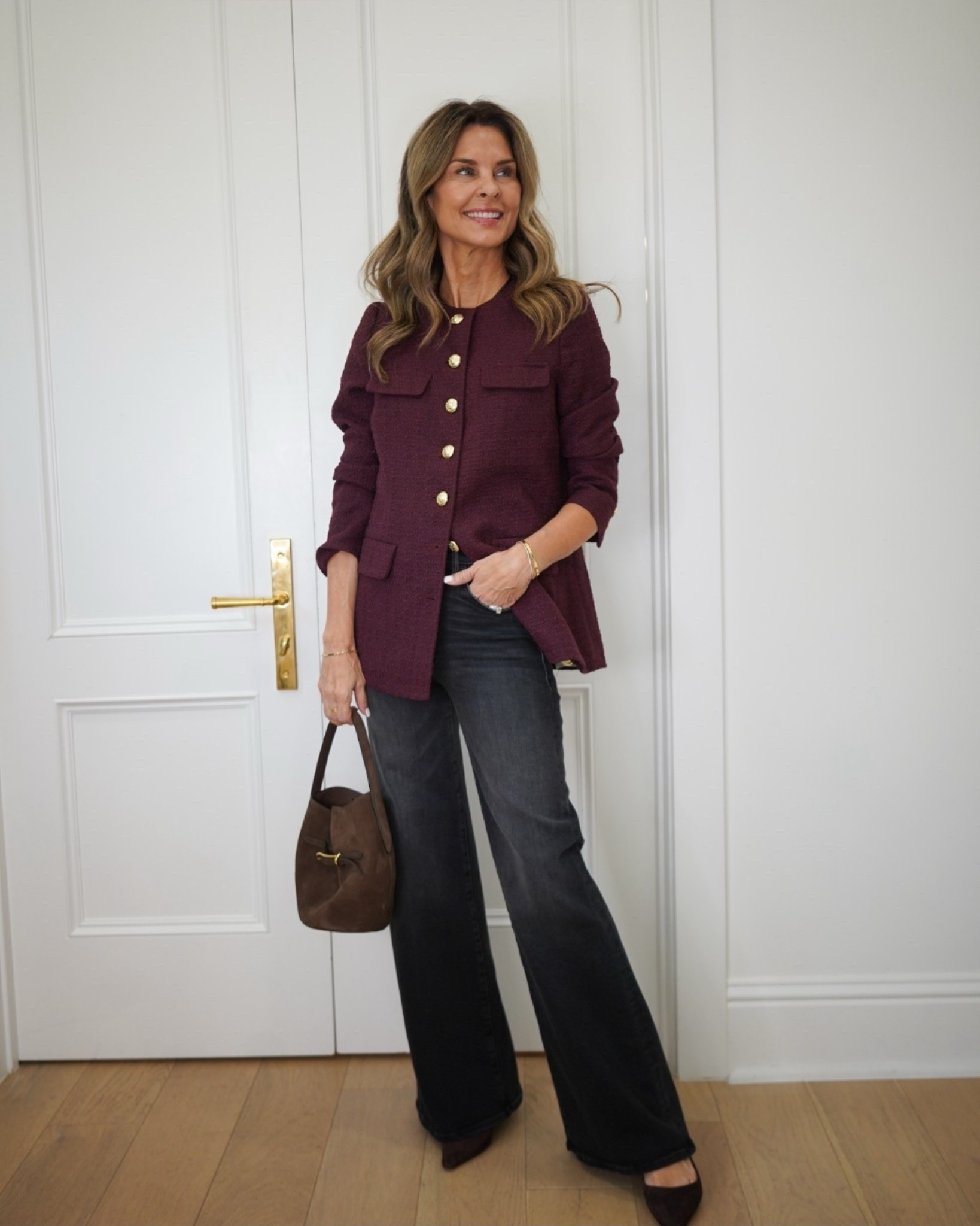 These jeans are so comfortable and stretchy! I’m 5’6’’.
-Jeans TTS, inseam 32’'

#LTKOver40 #LTKootd