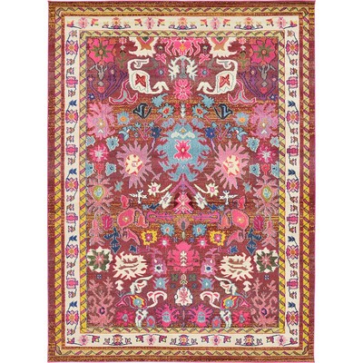 Iris Area Pink/Blue Rug | Wayfair North America
