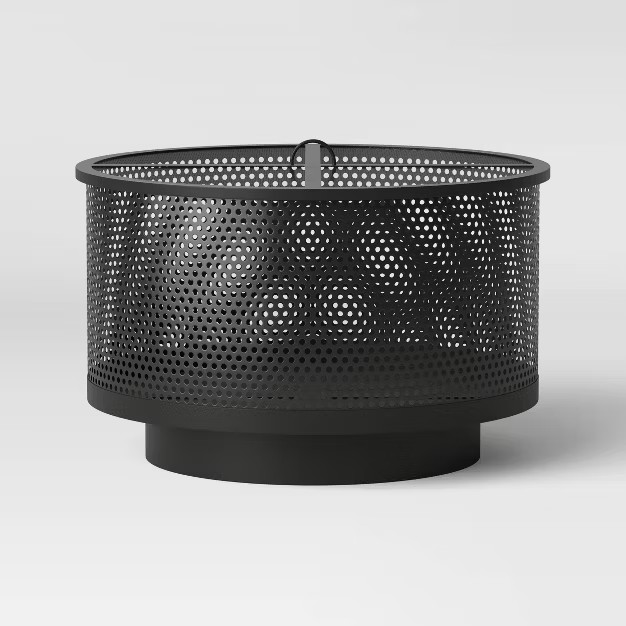 Round Wood Burning Fire Pit - Black - Project 62™ | Target