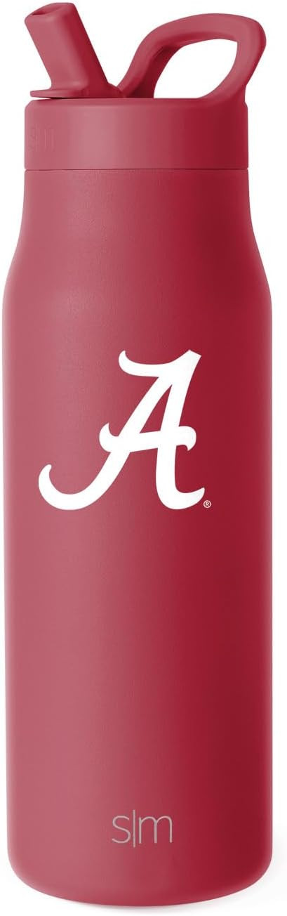 Simple Modern Officially Licensed Collegiate Alabama Crimson Tide Water Bottle with Straw Lid | N... | Amazon (US)
