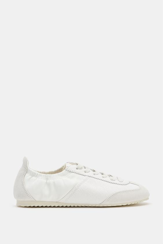 Zara - Elastic Heel Sneakers - White - 8 - Woman | Zara Canada