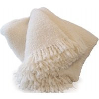 Wool & Angora Mohair Throw Blanket, A Beautiful Snow Throw, Luxurious Blend - All Natural | Etsy (US)