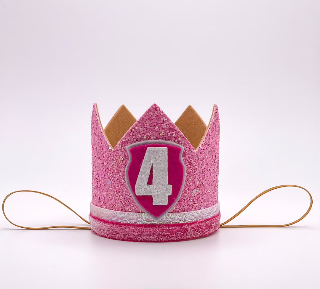 Girls Skye Crown Pink Pilot Birthday Crown Airplane Dog - Etsy | Etsy (US)