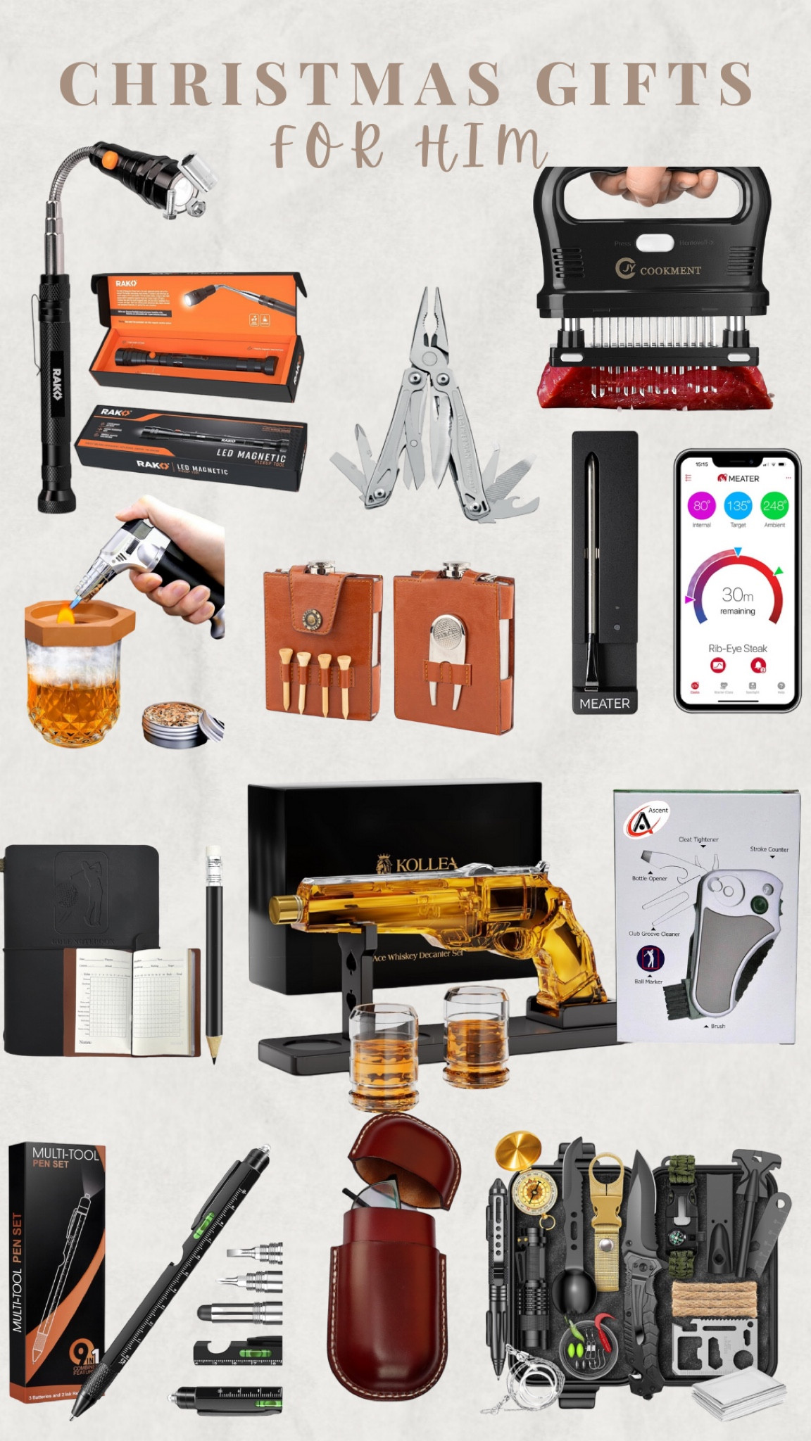 Christmas gift guide for him #giftsforhim #giftsfordad #giftsforhusband #birthdaygiftsforhim #christmasgiftforhim #giftguide #giftsforboyfriend #giftforgolflover #giftforcook #giftsforthegadgetguy #gadgetsforhim

#LTKGiftGuide