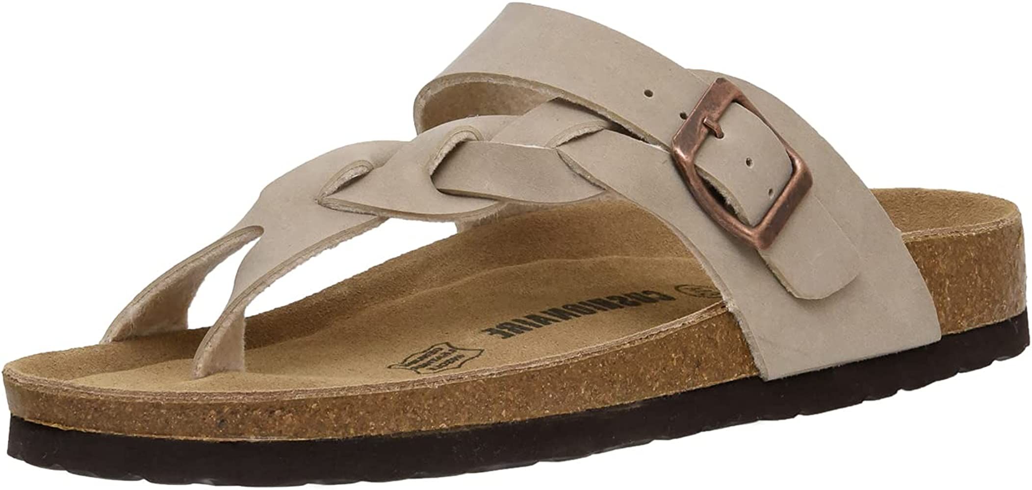 CUSHIONAIRE Women's Libby Cork footbed Sandal with +Comfort and Wide Widths Available, | Amazon (US)