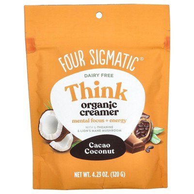 Four Sigmatic Think Organic Creamer, Dairy Free, Cacao Coconut, 4.23 oz (120 g) | Target