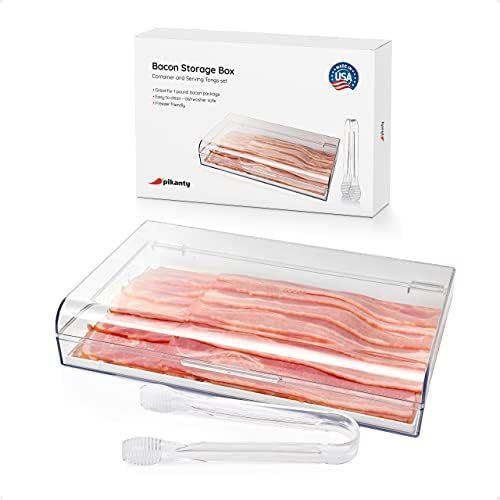 PIKANTY Bacon Refrigerator Keeper Storage Container for Cold Meat Deli | Designed for American Pa... | Amazon (US)