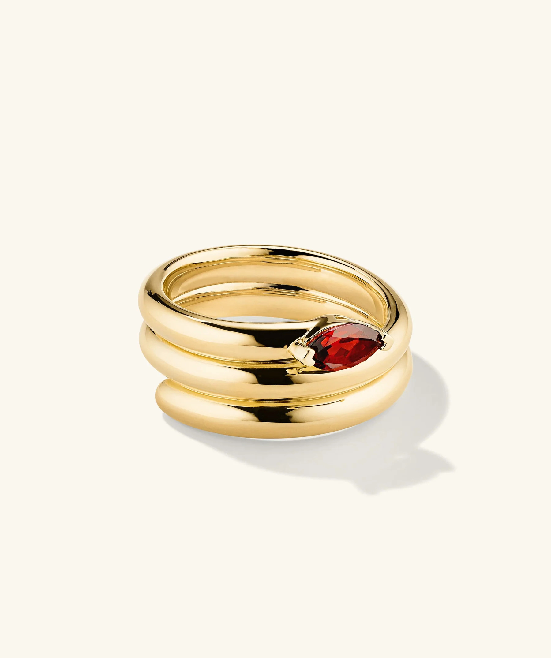 Boa Gemstone Coil Ring | Mejuri Fine Crew
