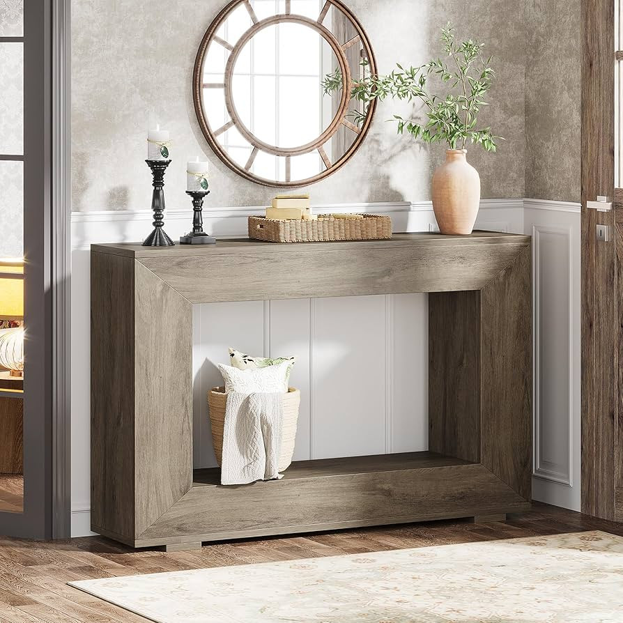Tribesigns Farmhouse Console Table, 47 Inches Entryway Console Table with Storage, Industrial Hal... | Amazon (US)