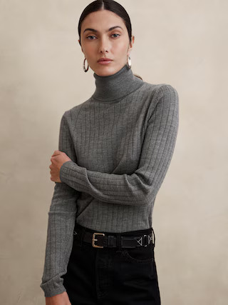 Nezha Merino Turtleneck Sweater | Banana Republic (US)