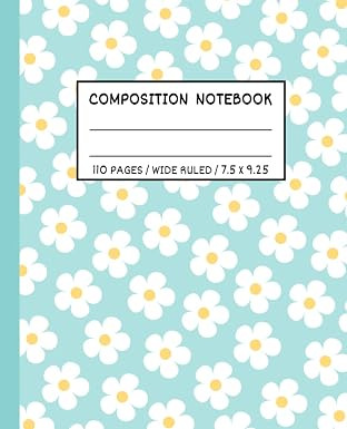 Pastel Composition Notebook Wide Ruled: Cute Composition Notebooks Wide Rule For Teen Girls | Aes... | Amazon (US)